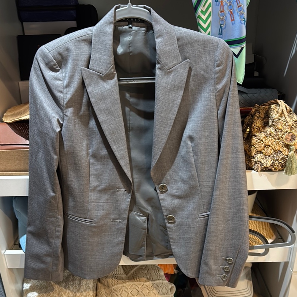 Theory Charcoal Gray Men's Blazer